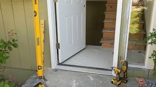 Jeld Wen Front Door Installation  Really crappy products and craftsmanship PART 1 [upl. by Helsa]