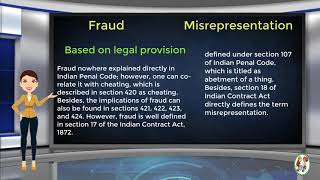 What is Difference Between Fraud amp Misrepresentation [upl. by Ennairol]