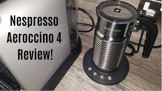 Nespresso Aeroccino 4 Milk Frother Review  Worth upgrading from the Aeroccino 3 [upl. by Sucrad516]