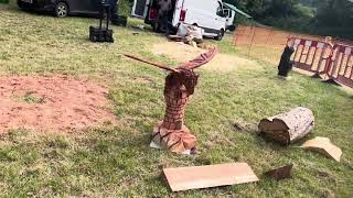 A fabulous range of wooden sculpture at Caerleon festival 2024 [upl. by Nuj]