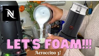 How To Foam Milk With Aeroccino 3 Make Coffee With Foam Tips amp Tricks  Easy Foamed Latte Recipe [upl. by Adim]