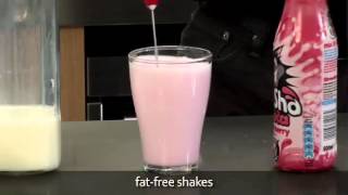 How to make a fat free milkshake using an aerolatte milk frother [upl. by Bernita]