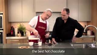 How to make a hot chocolate using an aerolatte milk frother [upl. by Ailehs]