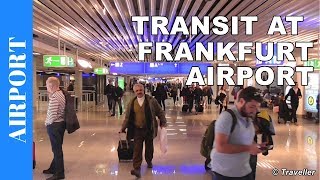 TRANSIT WALK AT FRANKFURT Airport FRA Terminal 1  Connection Flight Transfer Arriving amp Departing [upl. by Annuhsal]